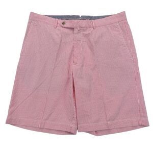 Peter Millar Stripe Seersucker Red White Men's Striped Short 38